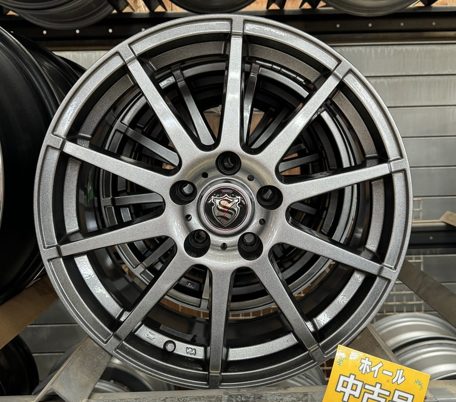 メーカー不明アルミホイール4本 楽天市場】13×4.00B インセット +42 4-100 ホイール 4本モンツァ