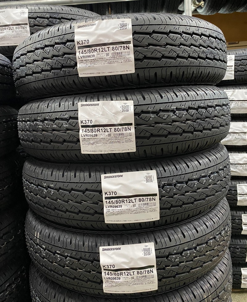 パーツショップ マンモス / 【新品】BRIDGESTONE K370 145/80R12 80